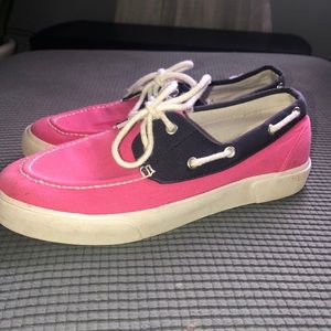 Pink and blue Ralph Lauren slip on shoe